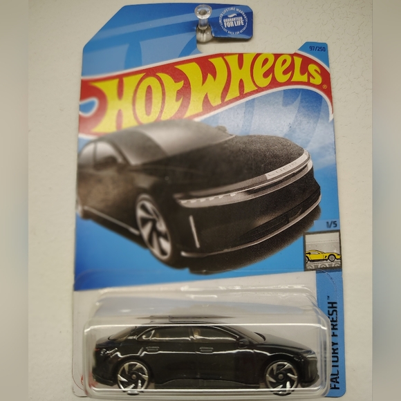 Lucid Air Hot Wheels Factory Fresh Series 1/5 Black - Picture 8 of 11